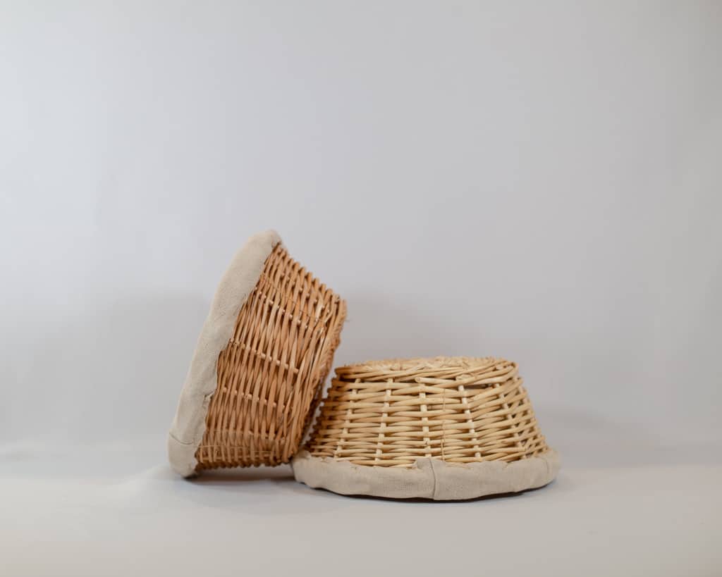 Round Proofing Basket, Rattan with Linen Liner 8.5 - TMB Baking