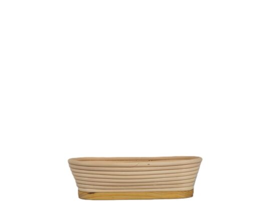 Oval Banneton Wicker Basket with Smooth Base, 1.5LBS - Image 2