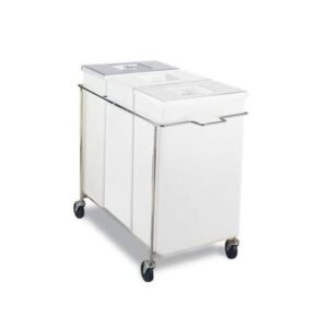 Complete 3-Compartment Bins with Clear Covers