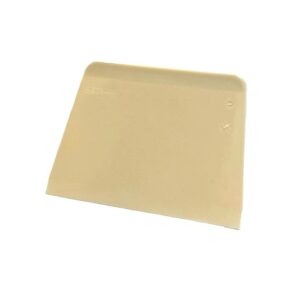Small Plastic Square Scraper, Ivory