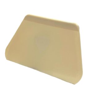 Trapezoid Plastic Scraper, Ivory