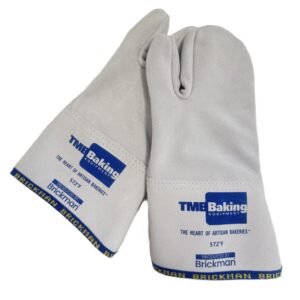 High Temp Leather 3-Fingers Oven Gloves